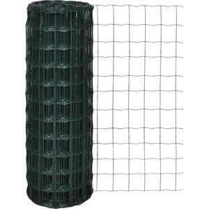 vidaXL - Euro - hek - 25x0,8 - m - staal - groen
