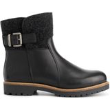 Travelin - Orkla - Enkellaarsjes - Zwart - Wol/Vilt