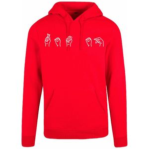 7311 - Hoodie - Gebarentaal; Rot op-Red-XS