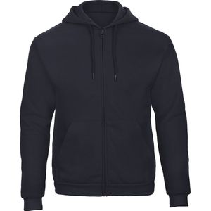 B&C ID.205 Hooded Full Zip Sweatshirt CGWUI25 - Navy - L