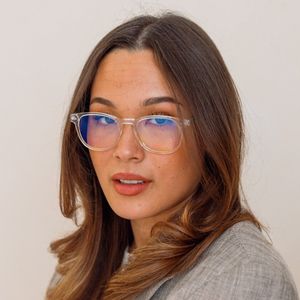 Alinastore Transparante Blauw Licht Bril zonder sterkte - Dagbril- Blokkeert 35% Blauw Licht - Computerbril - Verminderde Oogvermoeidheid - Beter Bioritme