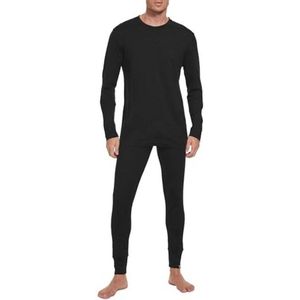 100% Merino Ondergoed Set voor heren - Lichtgewicht Thermisch Ondergoed met Lange Mouwen