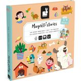 Janod - Magneti Stories Huisdieren - Magneetboek - Inclusief 30 Magneten - Geschikt vanaf 3 Jaar