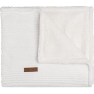 Baby's Only Ledikantdeken - Baby deken Sense - Dekentje voor jongens en meisjes - 1.6 TOG - 100x135 cm - Wit - Zachte rib corduroy stof