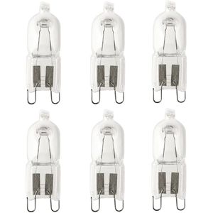 6 stuks | Radium Halopin Pro G9 20W Helder 66720 Halogeen Halogeen lamp | G9 | Dimbaar | Extra Warm Wit | 20 watt | 2.000 Branduren