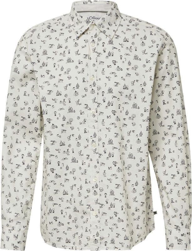 Shirt met lange mouwen en Peanuts® print, 03a3, S