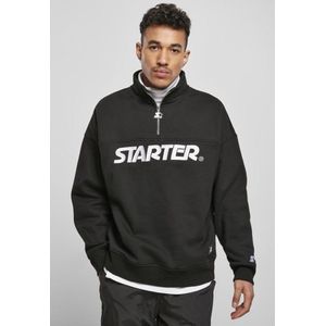 Starter Black Label - Heavy Color Block Troyer Sweater/trui - XL - Zwart