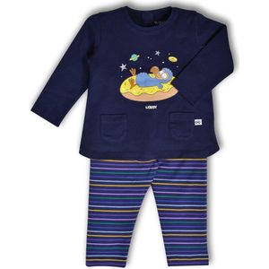 Woody - Meisjes pyjama, donkerblauw