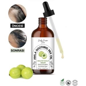 Daily Dream Care - Amla Soothing mix oil | Haarverzorgingsolie | Healthy Scalp Serum | Vitamine C | Snelle haargroei + Versterking | 100 % Natuurlijk Koudgeperst | Hydrate & Strengthen | 100 (ml.) |