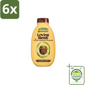 Garnier Loving Blends Avocado Olie en Shea Boter Shampoo 300 ml - Voordeelverpakking - 6 stuks - Haarverzorging - Shampoo