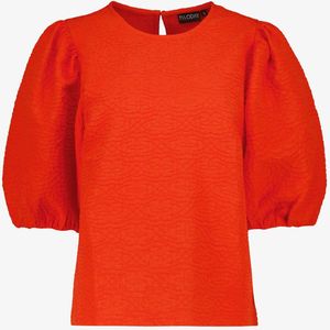 TwoDay dames top met pofmouwen rood - Maat M