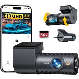 Dashcam voor auto voor en achter – Dual dashcam – Voor- en achtercamera – Autocamera – Full HD dashcam – Dashcam met nachtzicht – Dashcam met bewegingssensor – Groothoeklens – Parkeermodus – Loop recording – Dashcam met SD-kaart