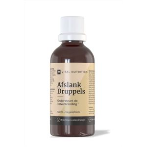 Vital Nutrition Afslank Druppels - Fatburner - Vetverbrander - Eetlustremmer - Afvallen - Plantaardige kruidenformule - Vloeibaar - 50 ml