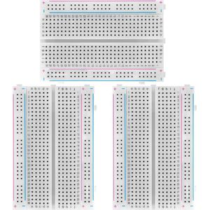 AZDelivery 3 x Mini Breadboard 400 Pin met 4 Busbars compatibel met Arduino en Jumper Wire Kabels compatibel met Arduino Inclusief E-Book!
