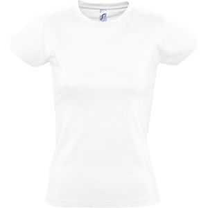 SOLS Dames/dames Imperial Heavy Short Sleeve T-Shirt (Wit)