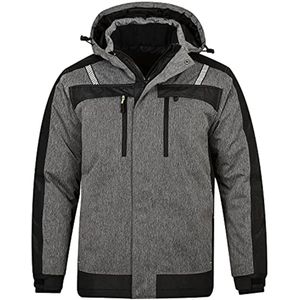 Heren Outdoor Werkk jacket - Winter Waterdicht en Winddicht met Capuchon