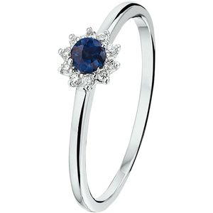 Ring Saffier 0.15ct En Diamant 0.07ct H P1