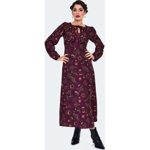 Voodoo Vixen Mystical Print Midi Dames Lange jurk - meerkleurig - XS