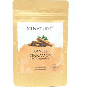 Kaneel Capsules 60 stuks - 450mg Kaneelpoeder per Vegan Capsule - Cinnamon - 100% Plantaardig