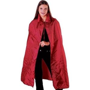Halloween - Rode Venetiaanse cape voor volwassenen - satijnen capes verkleedkostuum
