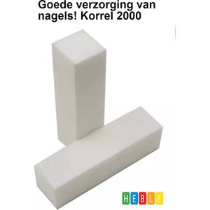 *** 10x Blokvijl Wit - Verzorging Maximum - Schoonheidssalon - Nagels Nails -Verzorging - van Heble® ***