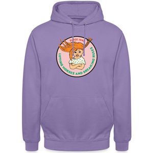 Pippi Langkous Wild Pippi Design Met Spreuk Hoodie Unisex