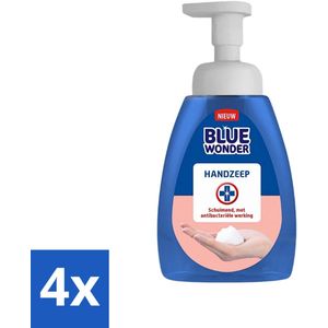 Blue Wonder - Handzeep - Hygiënisch & Verzorgend - 225 ml - Voordeelverpakking - 4 stuks