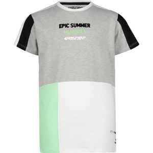 4PRESIDENT T-shirt jongens - Colour Block White - Maat 110