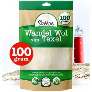 Skéépe - Wandelwol - 100 gram - XXL Zak Antidruk Wol - Schapenwol - Voor Blaren en Voetklachten