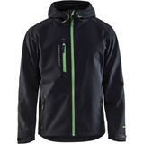 Blaklader Softshell Jack 4949-2517 - Mannen - Zwart/Groen - XL