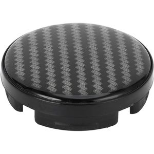 Nordivar - Wieldoppen voor velgcentrum - 58,5 mm - Zwart plastic met carbon fiber patroon - 1 stuk