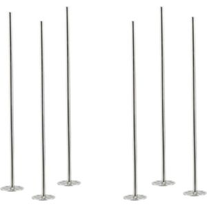 Herbruikbare Cocktailstampers RVS 21 cm - Set van 2 gekleurde roerstaafjes voor duurzame cocktails
