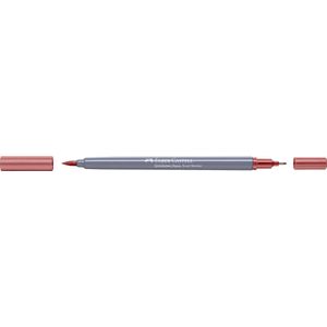 Faber-Castell - Duo aquarelmarker Goldfaber - vintage roze 195 - brush / 0,4mm - FC-164595