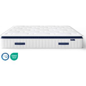 Akkon® Original Matras 160x200 cm | 2-in-1 matras met topper - Pocketvering - Natuur Latex - 100 nachten proefslapen