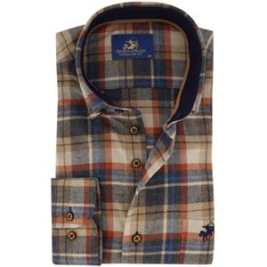 Geruit Eden Valley overhemd blauw normale fit