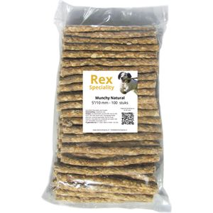 Rex Speciality Munchy Naturel 5""/10 mm kauwstaven hond 100 stuks