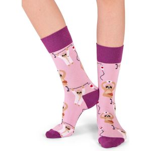 Medische Luiaard Sok Roze