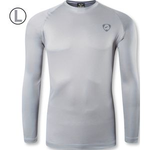 Nivard Rash Guard - Surf Shirt - Zwemkleding - UV Beschermende Kleding - Voor Zwemmen - Surfen - Duiken - Lichtgrijs - Maat L