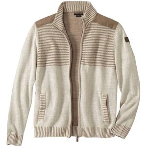 ATLAS FOR MEN - Authentiek gebreid vest met rits - Heren - Verkrijgbaar in grote maten - 4XL