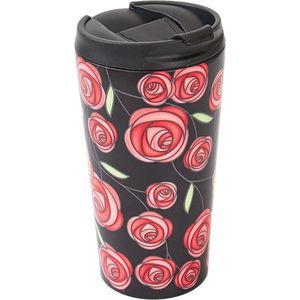 Eco Chic - The Travel Mug (thermosbeker) - N07 - Black - Mackintosh Rose