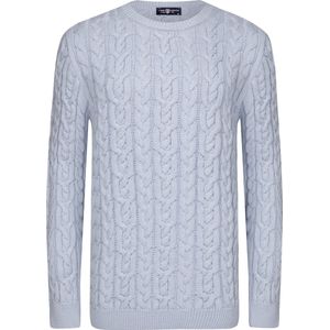 Jimmy Sanders - Ronde Hals Trui - Heren - Babyblauw