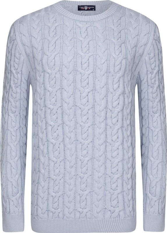 Jimmy Sanders - Ronde Hals Trui - Heren - Babyblauw