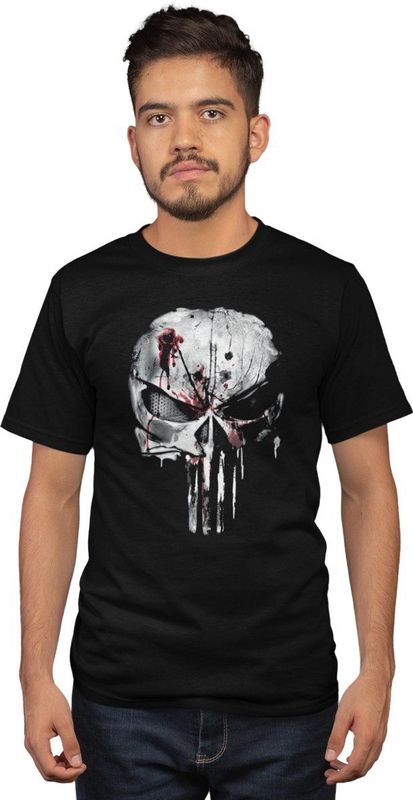 The Punisher Marvel T-shirt - Bloody Skull