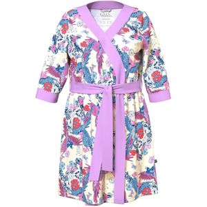 Ulla Popken Kimono  beige / blauw / lila / wit