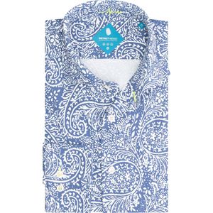 District Indigo Performance Overhemd Print Blauw (7.31.025.790 - 316)
