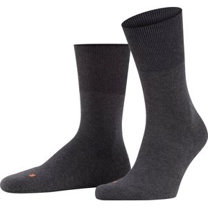 FALKE Run anatomische pluche zool katoen sokken unisex grijs - Matt 35-36