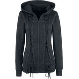 Gothicana - The Witching Hour - Jack - Zwart - Met Capuchon en Vetersluiting