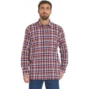 Warm flanellen geruit overhemd