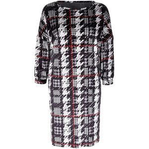 Alba Moda Jerseykleid Jerseykleid mit Hahnentrittdessin