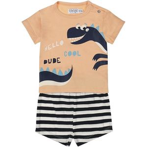 Dirkje Jongens Shortama - Bright orange